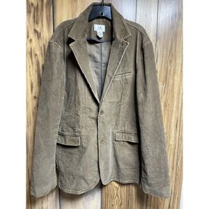 Armani Exchange Vintage Corduroy Sport Coat Men's Large Brown Old Money Preppy
